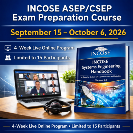 INCOSE ASEP and CSEP certification preparation course Fall 2026 cohort by CameoMagic