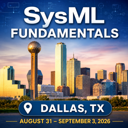 SysML Fundamentals course Dallas Texas MBSE training in person CameoMagic