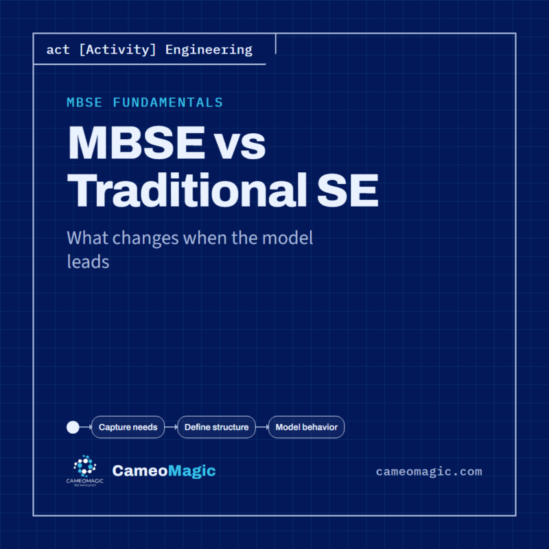 MBSE vs Traditional SE — CameoMagic